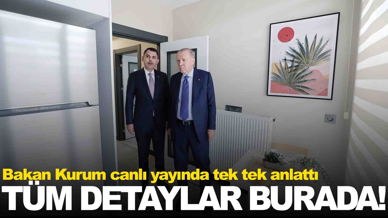 Soyal konut projesinin tüm detaylarını Bakan Kurum anlattı!