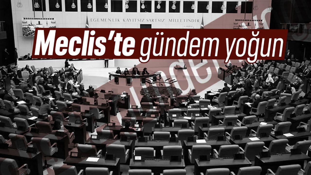 Meclis'te gündem yoğun olacak!