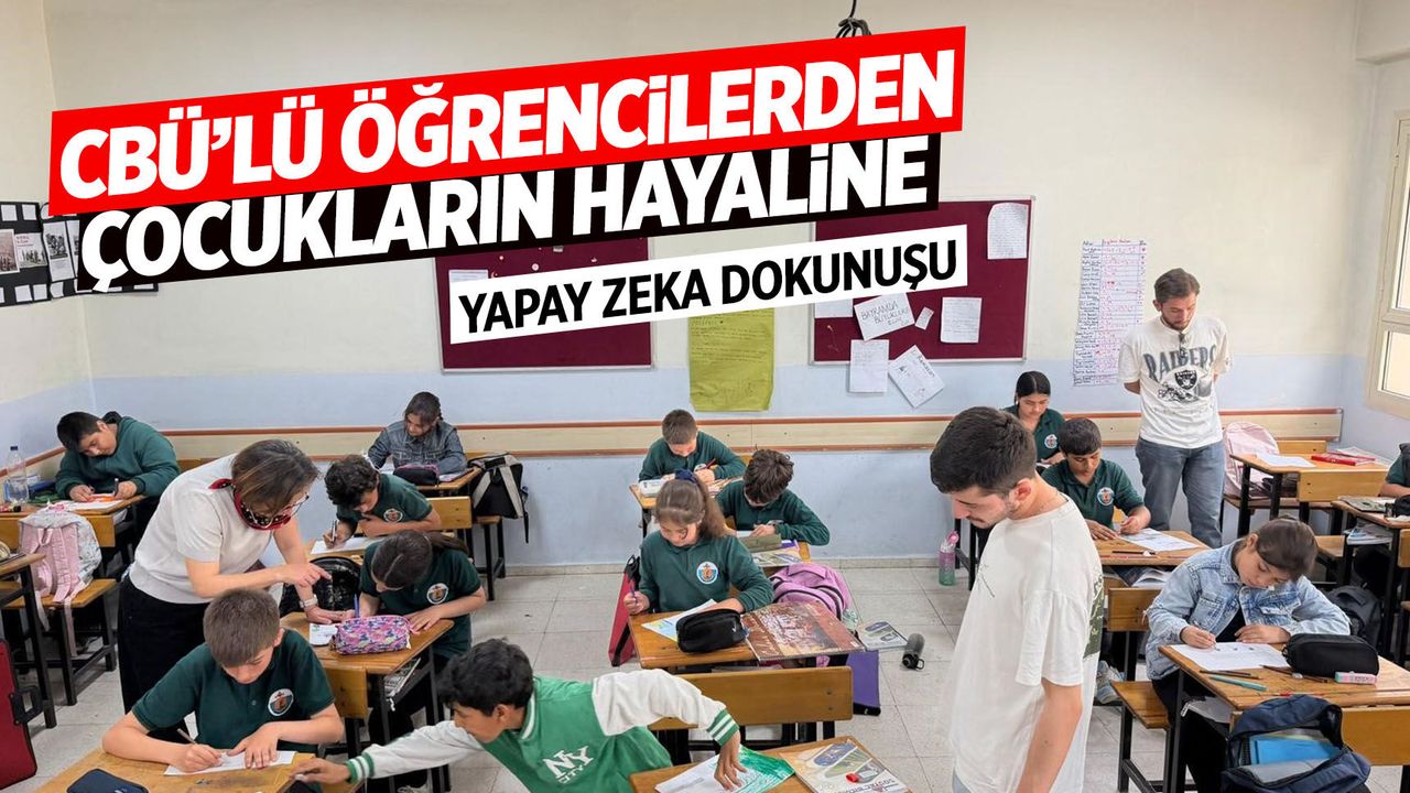 Manisa CBÜ'lü öğrencilerden çocukların hayallerine yapay zek