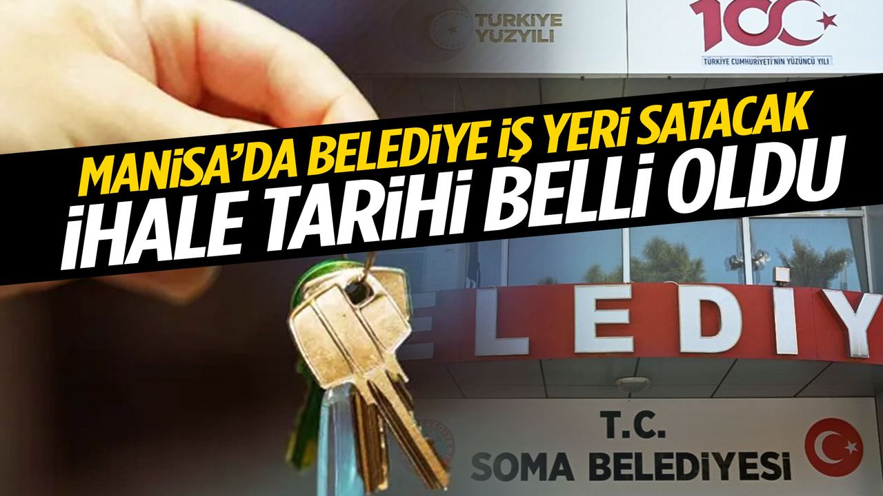 Manisa’da belediye iş yeri satacak!