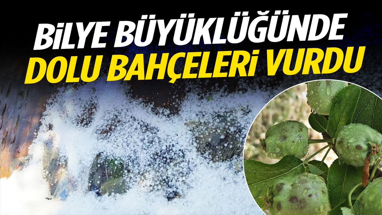 Manisa’da dolu etkili oldu! Bilye büyüklüğünde...