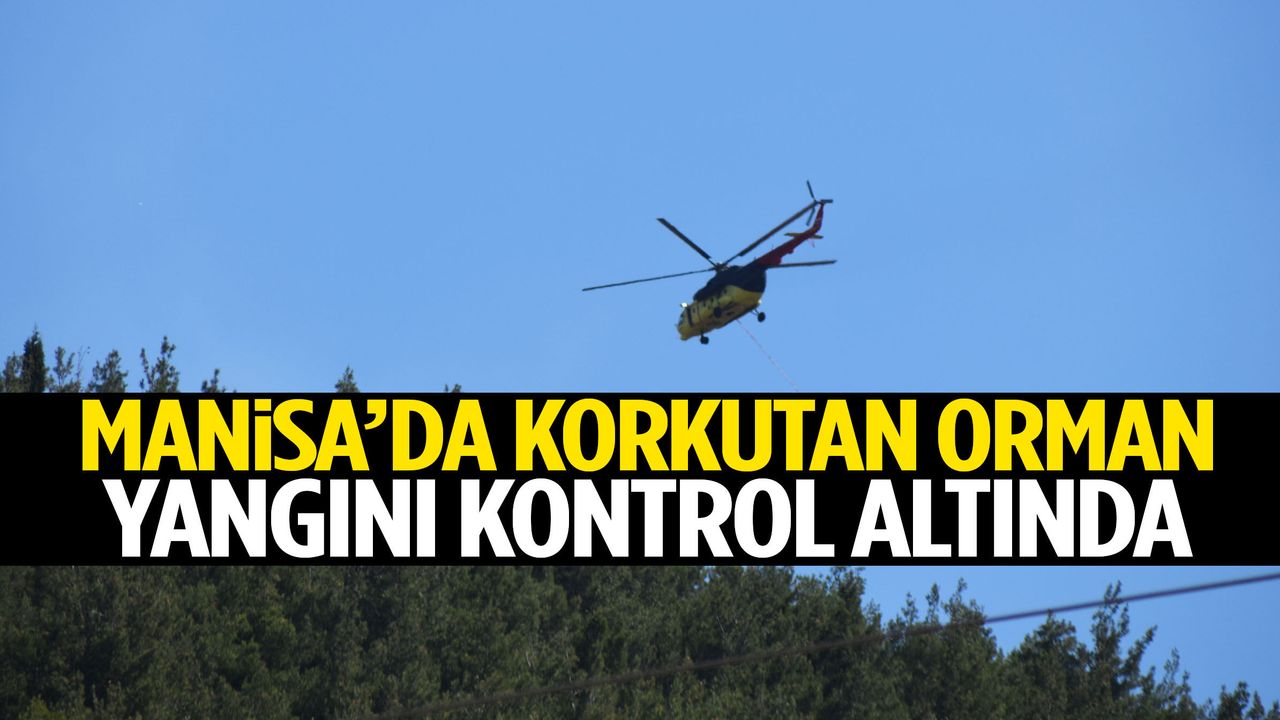 Manisa’da korkutan orman yangını kontrol altında!
