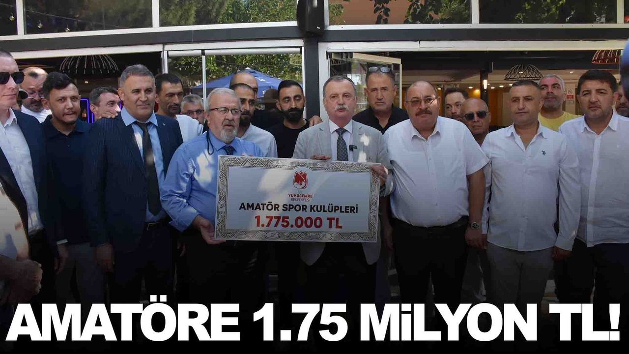 Yunusemre’den amatör spor kulüplerine nakdi destek