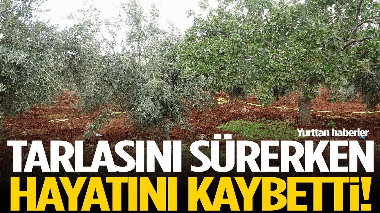 Tarlasını sürerken hayatını kaybetti!