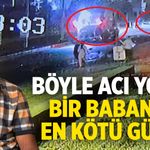 İşe giderken gördü... Bir babanın en kötü günü