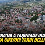 Manisa’da 4 taşınmaz ihaleyle satışa çıkıyor! Tarih belli oldu