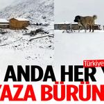 Bir anda her yer beyaza büründü! Türkiye’ye kış geldi