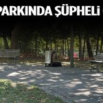 Cami önündeki parkta şüpheli ölüm