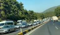 Manisa-İzmir yolunda trafik tıkandı!