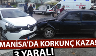 Manisa’da korkunç kaza! 3 yaralı