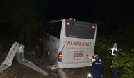 Manisa'da yolcu otobüsü ile kamyonetin çarpışması sonucu 7 kişi yaralandı