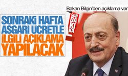 Bakan Bilgin'den asgari ücret açıklaması geldi