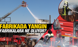 Turgutlu'da fabrika bahçesinde çıkan yangın söndürüldü