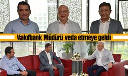 Vakıfbank Müdürü, Başkan Ergün'e veda etti