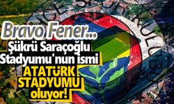 Şükrü Saraçoğlu stadının isminin Atatürk Stadı olarak değiştirilmesi önerildi