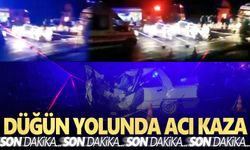 Akhisar'da düğün yolunda kaza: 1 ölü, 2 yaralı