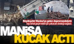 Büyükşehir Belediyesinden depremzedelere yakacak yardımı