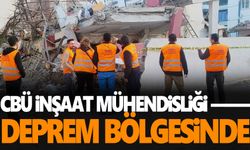 MCBÜ İnşaat Mühendisliği bölümü öğretim üyelerinden oluşan ekip deprem bölgesinde