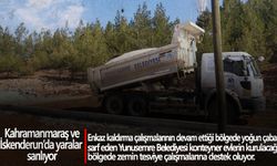 Yunusemre deprem bölgesinde yaraların sarılmasına destek oluyor