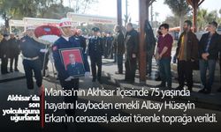 Emekli albay, Akhisar'da son yolculuğuna uğurlandı