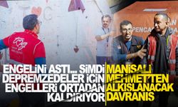 Engelini aşan Mehmet’ten alkışlanacak davranış...