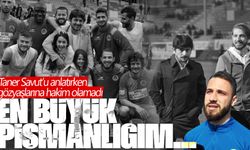 Genç futbolcu, Taner Savut'u anlatırken gözyaşlarına hakim olamadı