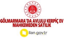 Gölmarmara'da Avlulu Kerpiç Ev Mahkemeden Satılık (Çoklu Satış)