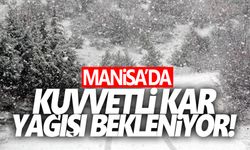 Manisa'da kuvvetli kar yağışı etkili olacak!