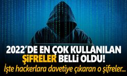 2022'de en çok kullanılan şifreler belli oldu! İşte hackerlara davetiye çıkaran o şifreler...