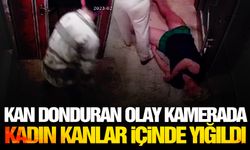 Demir çubukla saldırıya uğrayan kadın kanlar içinde yere yığıldı