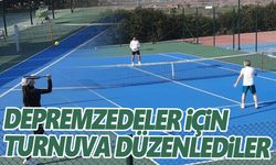 Salihli’de depremzedeler yararına tenis turnuvası düzenlendi  