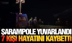 Devrilen kamyonda 7 kişi hayatını kaybetti