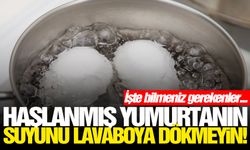 Haşlanmış yumurtanın suyunu dökmeyin!