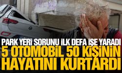 Hatay'da 5 otomobil, 50 kişiyi kurtardı