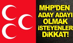 MHP’den flaş aday adaylığı açıklaması!