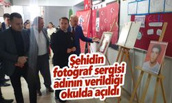 Şehit Mehmet Savunmaz’a ait fotoğraflar adının verildiği okulda sergilendi