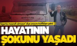 'Sigorta masrafı olmasın' diye aracını trafikten çekti... Hayatının şokunu yaşadı!