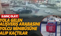 Fırsatçılığın böylesi: Yola gelen alışveriş arabasını yolcu minibüsüne alıp kaçtılar  