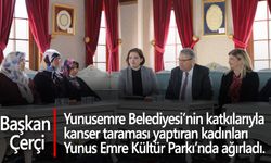 Yunusemre kadınlara kanser taraması yapıyor