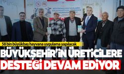 Büyükşehir’in hayvan üreticilerine desteği devam ediyor