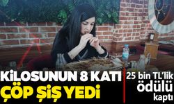 Kilosunun 8 katı çöp şiş yiyerek rekor kırdı!