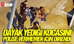 Dayak yediği kocasını polise vermemek için direndi