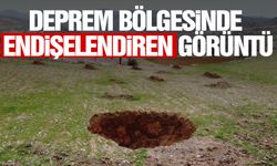 Deprem bölgesinde korkutan görüntü!