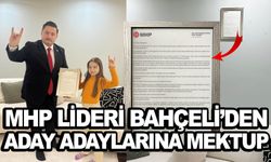 Devlet Bahçeli’nin mektubunu evinin duvarına astı