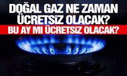 1 ay ücretsiz doğalgaz başladı mı, bu ay bedava mı? Doğalgaz indirimi hangi ay başlayacak? İşte fatura tarihi!