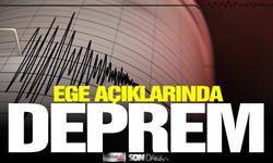 Ege Denizi’nde korkutan deprem!