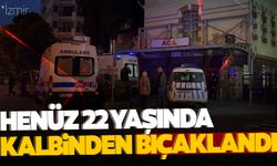 Kalbinden bıçaklanan genç hastaneye kaldırıldı