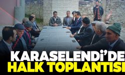 Kaymakam Okumuş, Karaselendi'de halk toplantısı yaptı