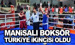 Manisalı boksör Türkiye ikincisi oldu