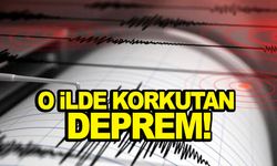 O ilde korkutan deprem!